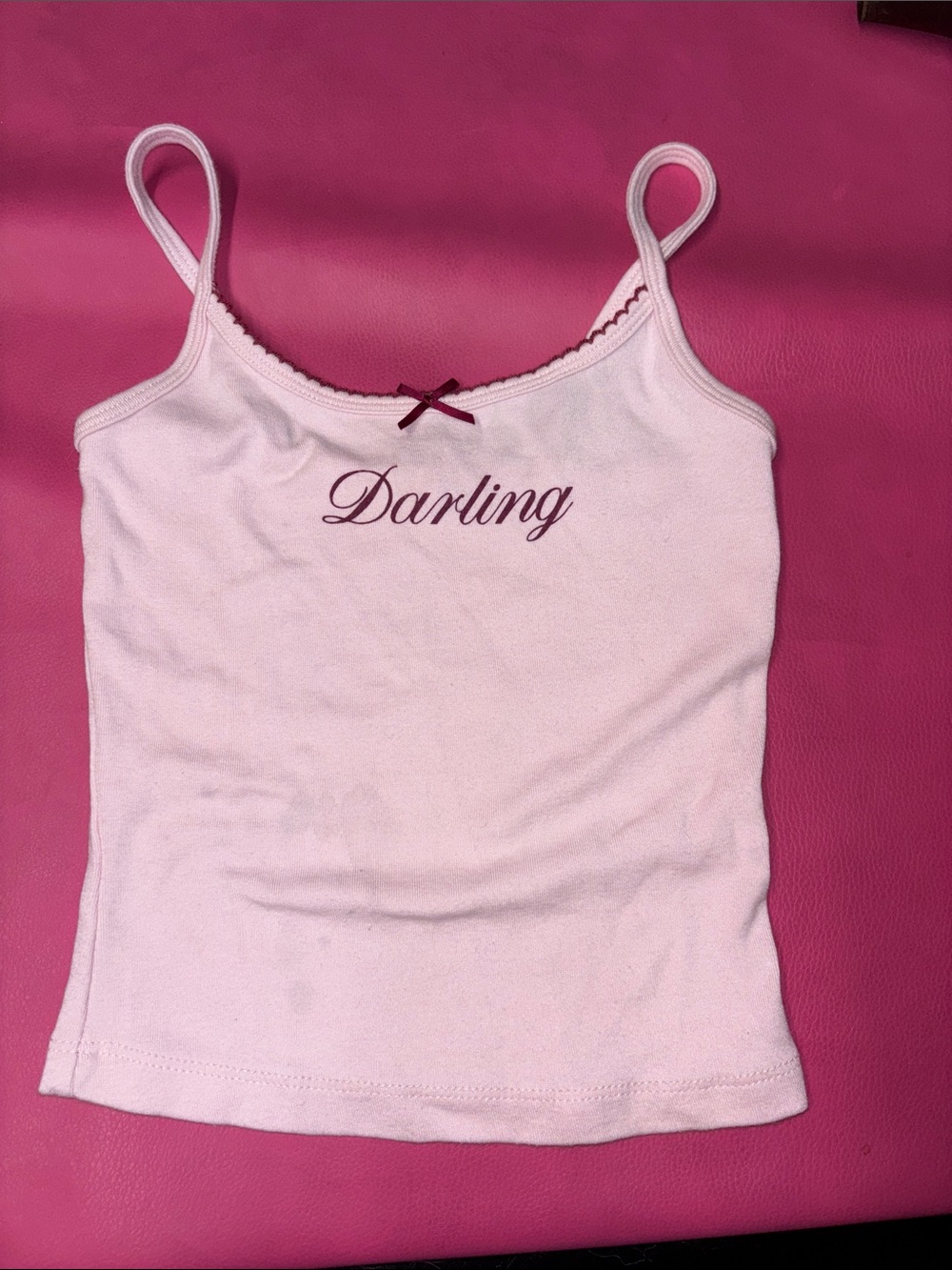 Garage Light Pink 'Darling' Spaghetti-Strap Cami